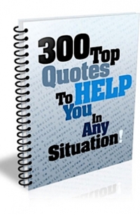 300 Top Quotes To Help You In Any Situation! PLR Bundle